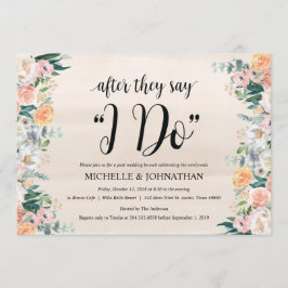 Cartão de Convite para Casamento Poste Rustic Dusk