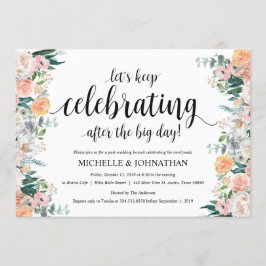 Cartão de Convite para Casamento Poste Rustic Dusk