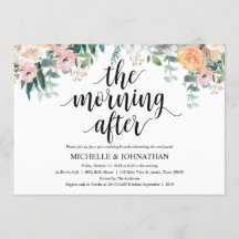 Cartão de Convite para Casamento Poste Rustic Dusk