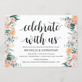 Cartão de Convite para Casamento Poste Rustic Dusk