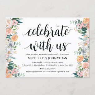 Cartão de Convite para Casamento Poste Rustic Dusk