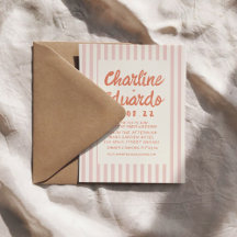 Cartão de convite para Casamento Retroativo Pastel