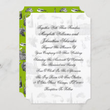 Cartão de Convite para Casamento Toile & Calliogra