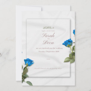 cartão de convite para evento de walima