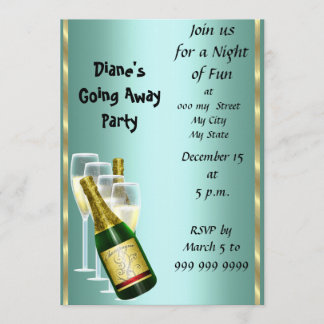 Cartão de Convite para Festa de Despedida Tchau