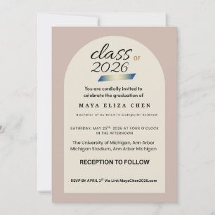 Cartão de Convite para Festa de Formatura da Turma