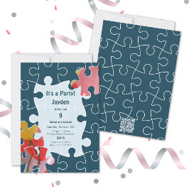 Cartão de Convite para Festa de Noite do 9º Aniver