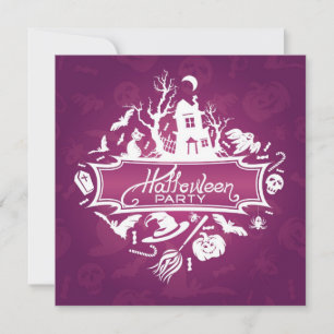 Cartão de Convite para Festas de Halloween