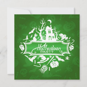 Cartão de Convite para Festas de Halloween