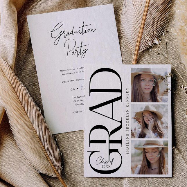 Cartão de Convite para Fotografias de Festa de for (Criador carregado)