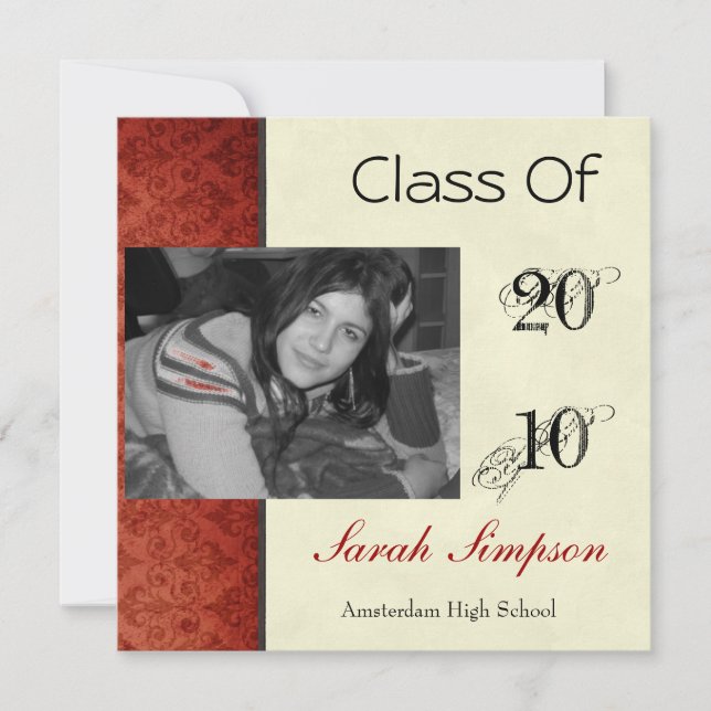 Cartão de Convite para Graduação (Frente)