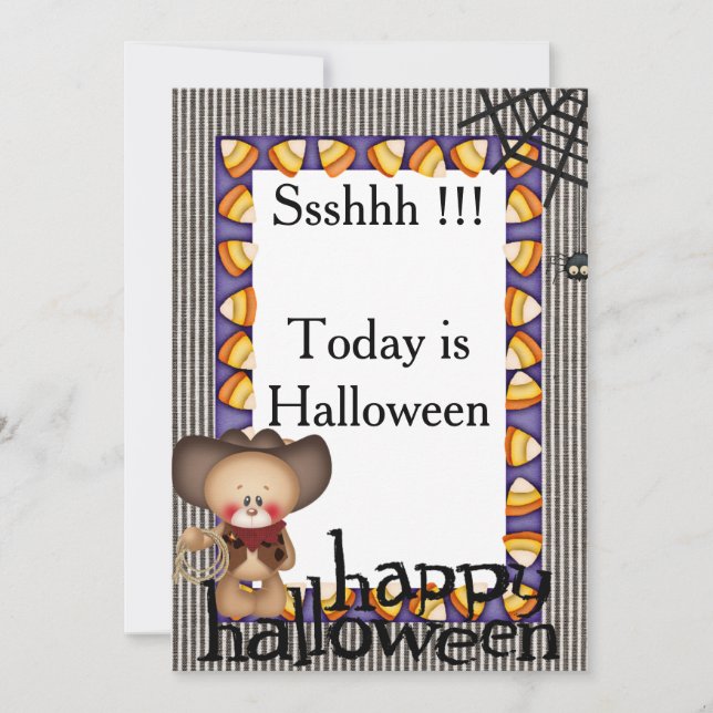 Cartão de Convite para Halloween 2 (Frente)