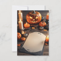 Cartão de Convite para Halloween de vazio