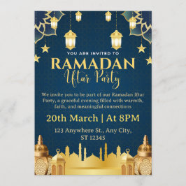 Cartão de Convite para Iftar de Ramadan