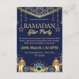 Cartão de Convite para Iftar de Ramadan