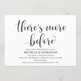 Cartão de Convite para Janto de Ensaio de Casament