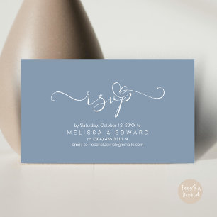 Cartão de Convite para Janto RSVP de Casamento Rom
