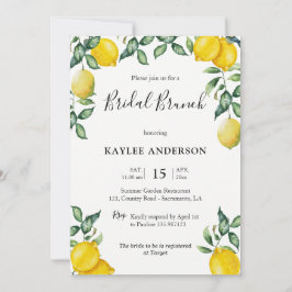 Cartão de convite para Lemons Bridal Brunch