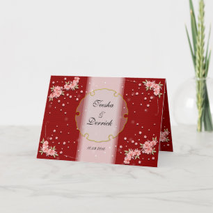 Cartão de convite para o casamento chinês design a