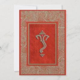 Cartão de convite para o casamento tradicional ind