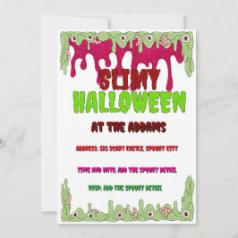 Cartão de Convite para o Halloween