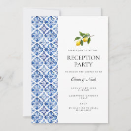 Cartão de Convite para Recepção de Azulejos de Lim