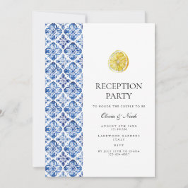 Cartão de Convite para Recepção de Azulejos de Lim