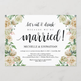 Cartão de Convite para Recepção de Casamento Furti