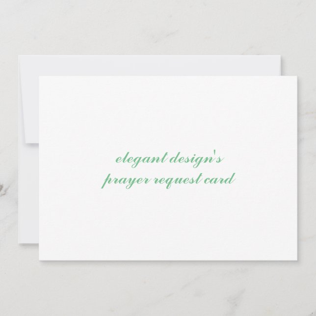 cartão de convite para solicitação de oração (Frente)