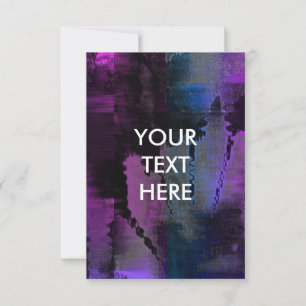 Cartão de Convite para Vazio Cyberpunk Grungy Vibr