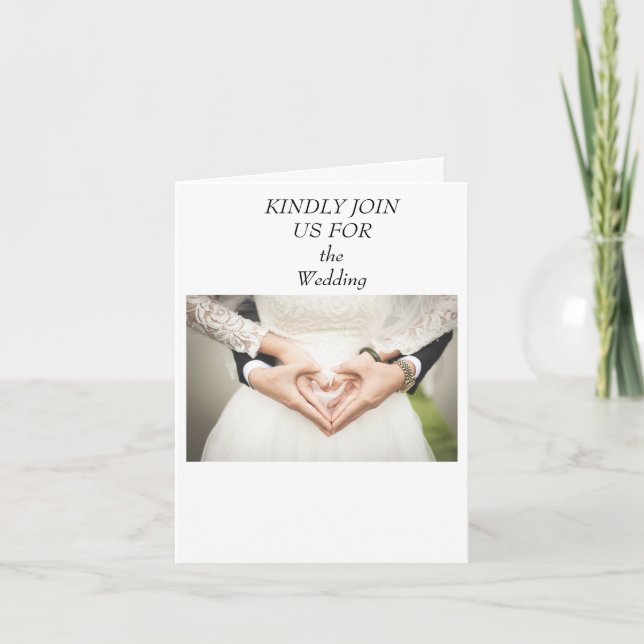 Cartão de Convite Personalizado Elegante (Frente)