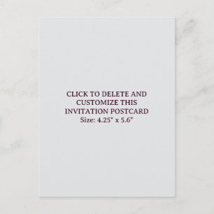 Cartão de Convite Personalizado Off White 10,8 cm