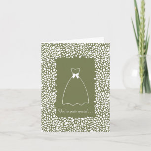 Cartão de Convite Personalizável para Damas de Hon