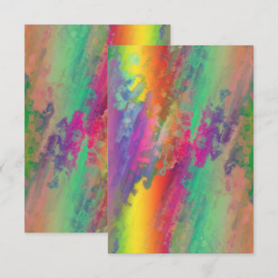 Cartão de Convite Psicodélico Personalizado