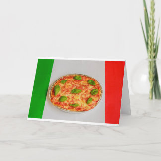 cartão de convites para pizza italiana