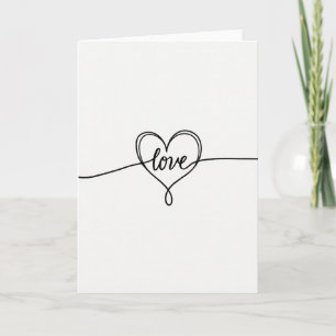 Cartão de Coração de Amor Infinito