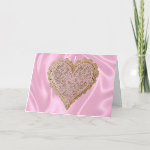 Cartão de Coração do Dia de São Valentim
