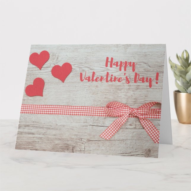 CARTÃO DE CORAÇÃO E DE BORRACHA (Planta pequena)