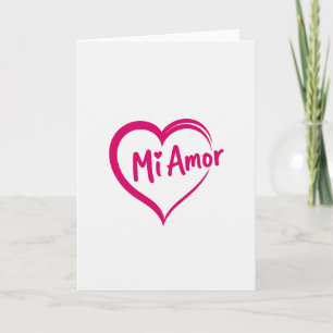 Cartão de Coração Mi Amor