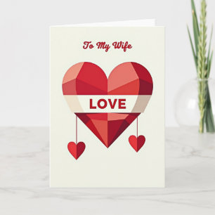Cartão de Coração Romântico de Amor de Mulher
