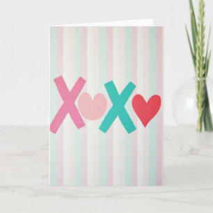 Cartão de Corações Xoxo Doce