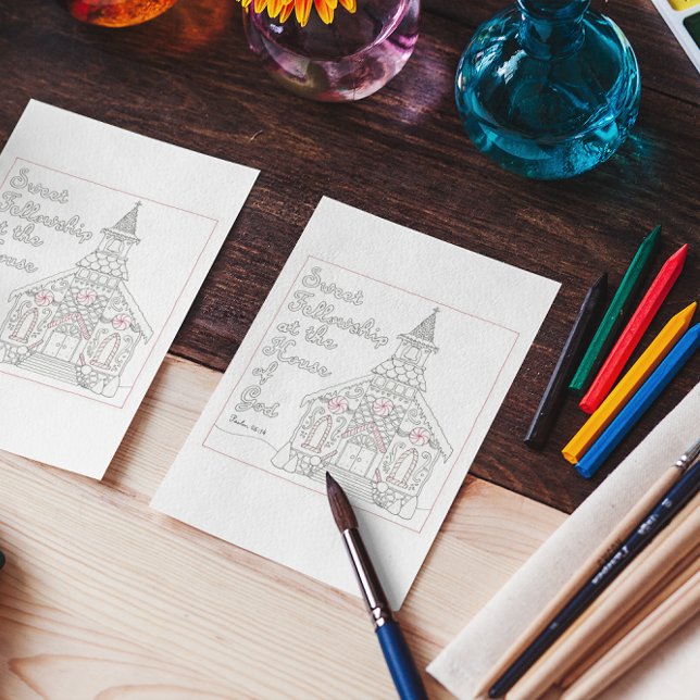 Cartão de Corante de Gingerpão de Gengala, doce Fe (Criador carregado)