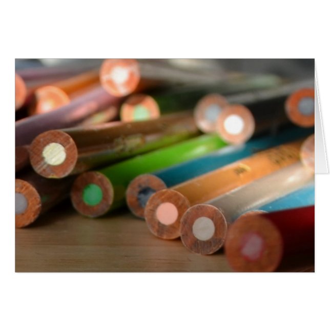 Cartão de Cores Criativas (Frente Horizontal)