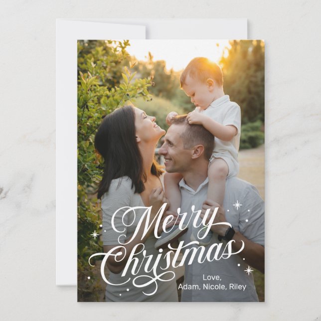 Cartão de Cores para Feliz Natal Editável (Frente)