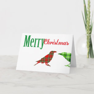 Cartão de Coroa de Natal Duplo