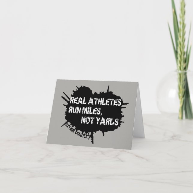 Cartão de Corredor Cruzado para Boa Sorte (Frente)