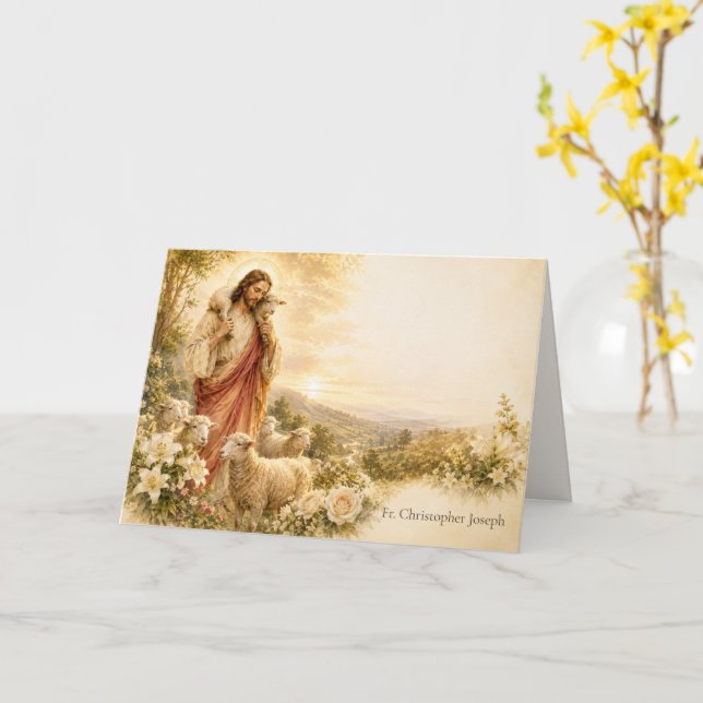 Cartão de Correspondência do Bom Pastor (Flor Amarela)