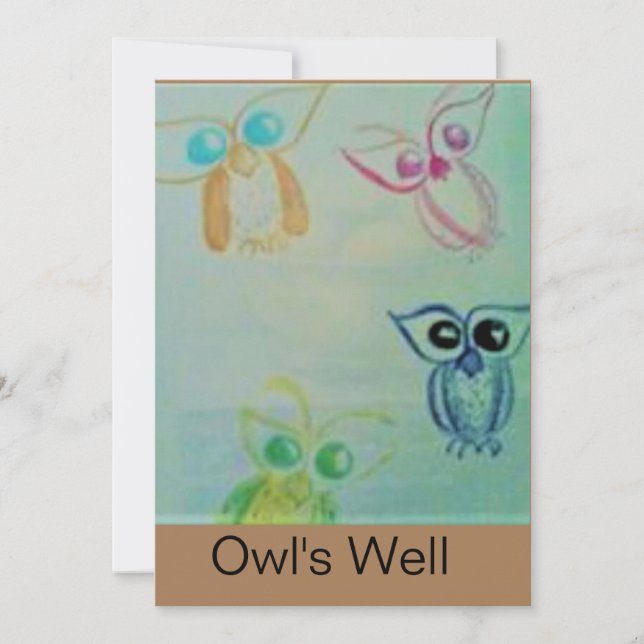 Cartão de Coruja (Frente)