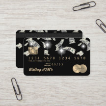 Cartão de Crédito Caixa de Moeda ATM Estilado