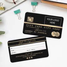 Cartão de Crédito Certificado de Presente Certific